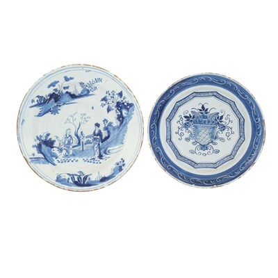Lot 152 - Delft Blue and White Charger 18th Century...