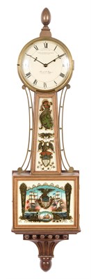 Lot 240 - Federal Style Inlaid Mahogany and Eglomise...