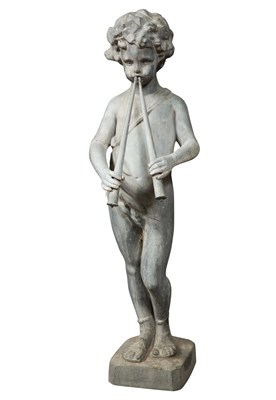 Lot 322 - Lead Garden Fountain Figure of a Child Height...