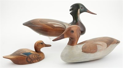 Lot 247 - Group of Decorative Carved and Painted Duck...