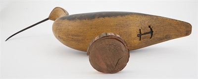 Lot 196 - Group of Three Carved and Painted Shorebird...