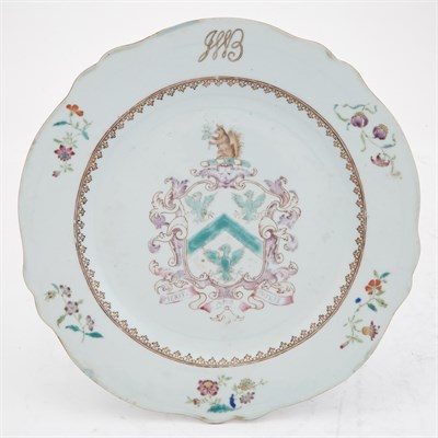 Lot 223 - Group of Three Chinese Export Porcelain Plates...