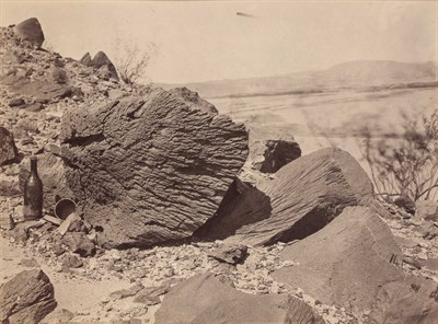 Lot 111 - O'SULLIVAN, TIMOTHY H. (1840-1882) Rock carved...