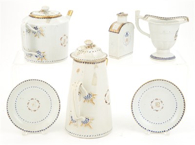 Lot 143 - Chinese Export Porcelain Monogrammed Partial...
