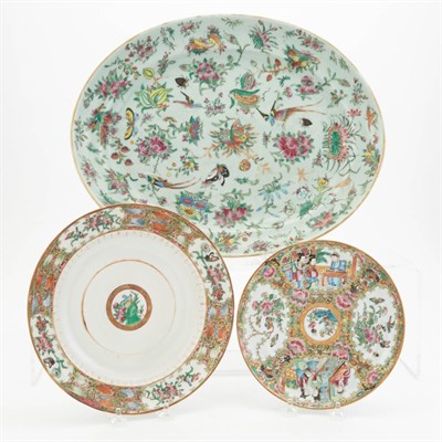 Lot 199 - Group of Canton Rose Medallion Porcelain...