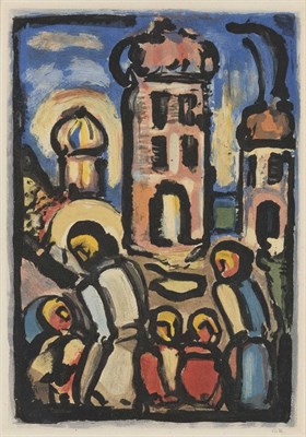 Lot 213 - Georges Rouault CHRIST ET LES ENFANTS (C./R....