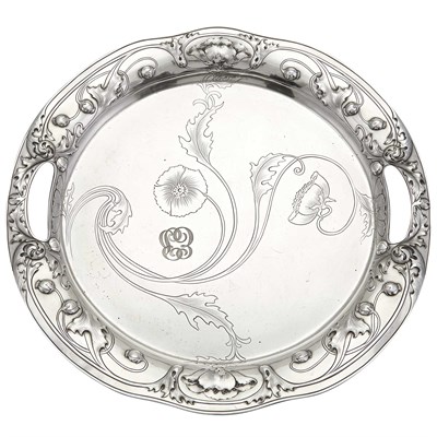 Lot 401 - Gorham Sterling Silver Athenic Pattern Tray...