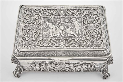 Lot 324 - German Silver Table Box Friedrich Reusswig,...