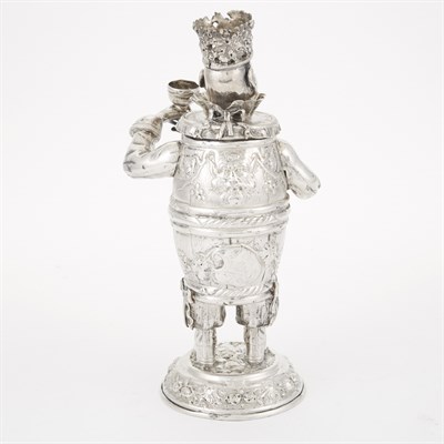 Lot 323 - German Silver Novelty Nodding Head Figural...