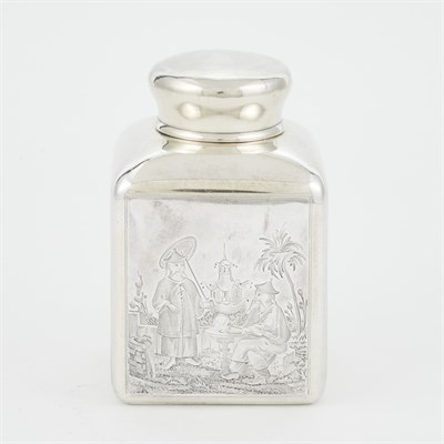 Lot 185 - Russian Silver Tea Caddy Daniel Häkkinen, St....