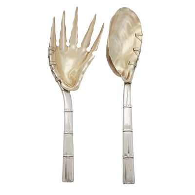 Lot 376 - Gorham Sterling Silver and Parcel Gilt Bamboo...