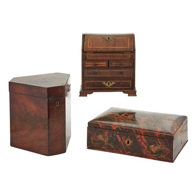 Lot 283 - George I Style Inlaid Walnut Miniature...