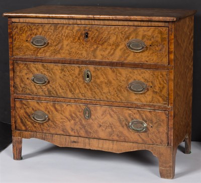 Lot 268 - Federal Figured Maple Miniature Chest of...