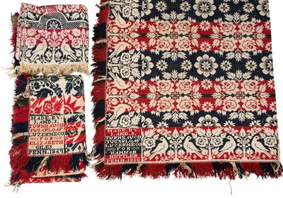 Lot 189 - Three Jacquard Woven Coverlets Two Lucerne...