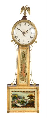 Lot 191 - Classical Mahogany Giltwood and Eglomise Banjo...
