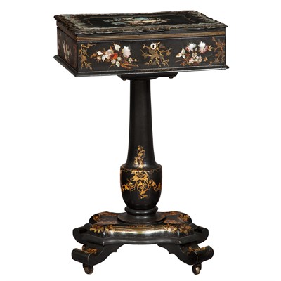 Lot 170 - Victorian Gilt-Decorated Mother of Pearl...