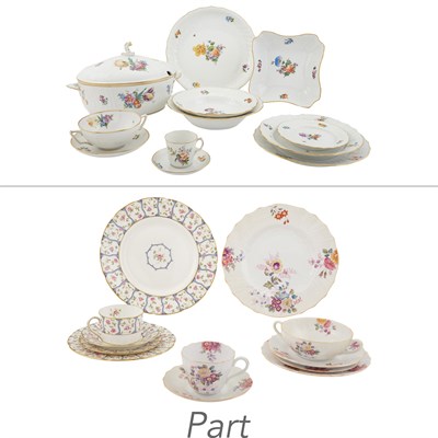Lot 137 - Royal Copenhagen Porcelain Saxon Flower...