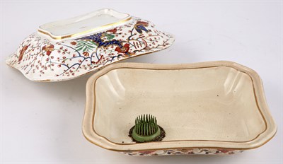 Lot 138 - Four Crown Derby Imari Palette Porcelain...