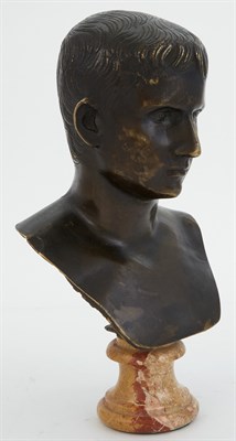 Lot 135 - Continental Patinated Bronze Bust of Caesar...