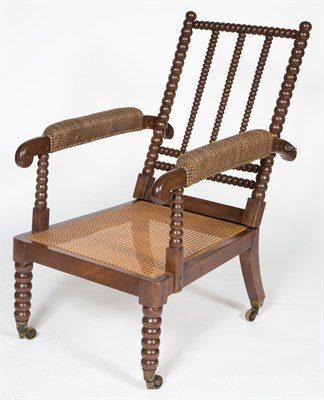 Lot 139 - William IV Style Mahogany Bobbin-Turned...