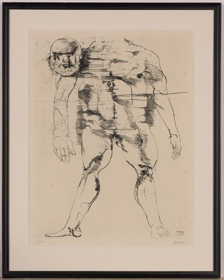 Lot 71 - Leonard Baskin [STANDING MAN] Etching, 1969,...