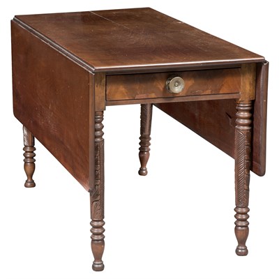 Lot 164 - Classical Mahogany Drop-Leaf Table 19th...