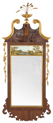 Lot 337 - Federal Style Parcel Gilt Inlaid Mahogany and...