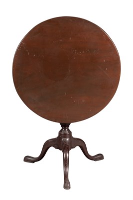 Lot 175 - George III Mahogany Tilt-Top Tea Table Height...