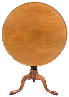 Lot 323 - Chippendale Mahogany Tilt-Top Tea Table The...