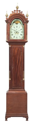 Lot 163 - Federal Inlaid Mahogany and Brass Mounted Tall...