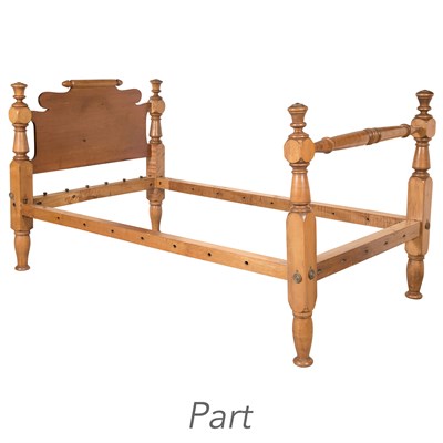 Lot 279 - Pair of American Maple Bedsteads Height 44 3/4...