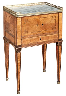 Lot 294 - Louis XVI Style Gilt-Brass Mounted Marble Top...