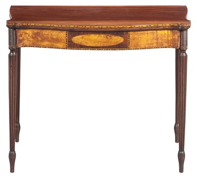Lot 274 - Federal Inlaid Mahogany and Flame Birch...