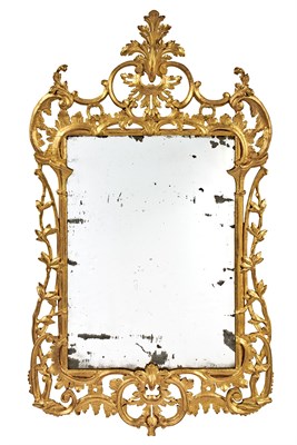 Lot 180 - Pair George II Style Giltwood Mirrors Each...