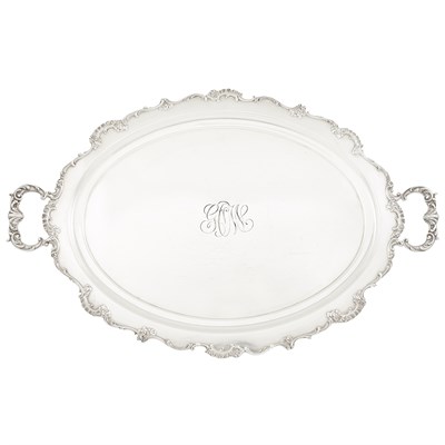 Lot 275 - Gorham Sterling Silver Two Handled Tray Circa...