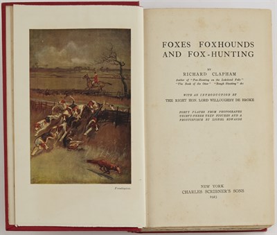 Lot 48 - CLAPHAM, RICHARD Foxes Foxhounds and Fox...