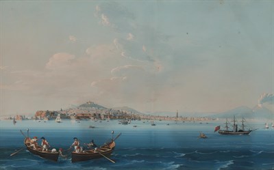 Lot 126 - Neapolitan School 19th Century Bay of Naples...