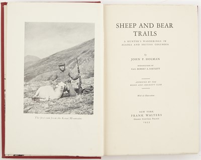 Lot 106 - HOLMAN, JOHN P. Sheep and Bear Trails. A...