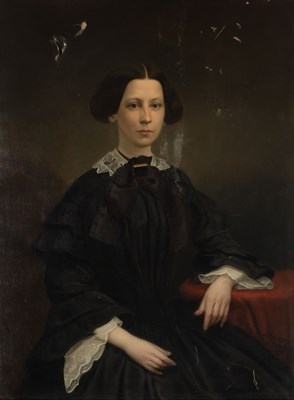Lot 13 - American School 19th Century Portrait of...
