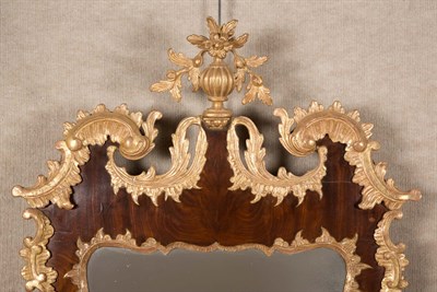 Lot 515 - Chippendale Parcel-Gilt Mahogany Mirror Last...