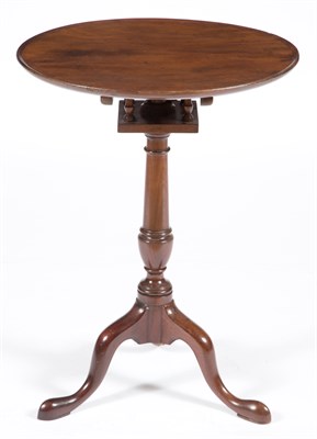 Lot 491 - Chippendale Mahogany Tilt-Top Tripod Stand...