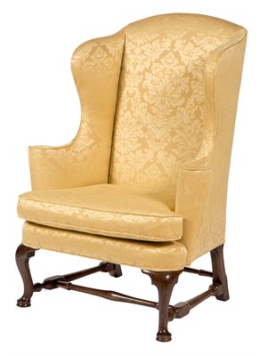 Lot 462 - Queen Anne Walnut Easy Chair Boston, circa...