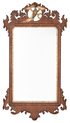 Lot 487 - Chippendale Mahogany and Parcel-Gilt Mirror...