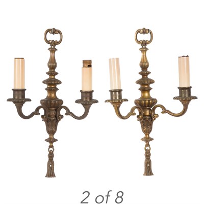 Lot 211 - Set of Eight Neoclassical Style Bronze...