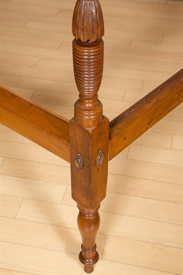 Lot 429 - Federal Carved Cherrywood Four-Post Bedstead...