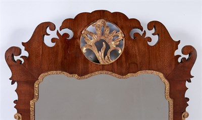 Lot 471 - Chippendale Mahogany and Parcel-Gilt Mirror...
