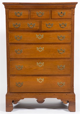 Lot 514 - Chippendale Walnut Tall Chest Pennsylvania,...