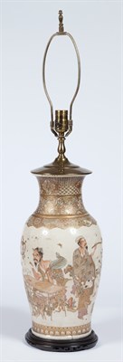 Lot 352 - Japanese Satsuma Porcelain Vase Mounted as a...
