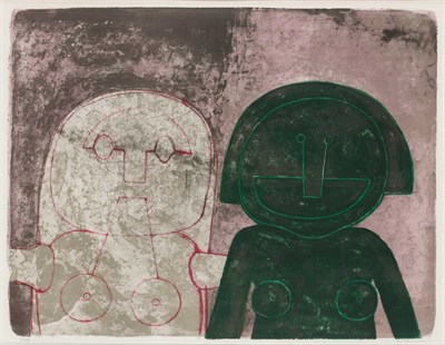 Lot 228 - Rufino Tamayo DOS CABEZAS DE MUJER (P. 106)...