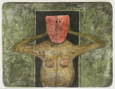 Lot 235 - Rufino Tamayo MÁSCARA ROJA (P. 124) Color...